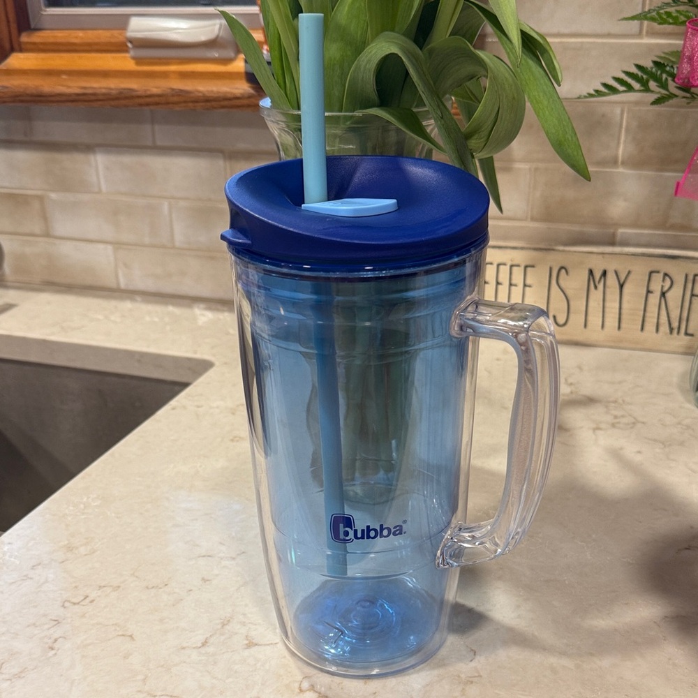 Bubba Blue and Clear Tumbler with Straw